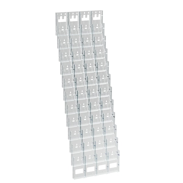 48-Pocket Trifold Wall Mount. Inside Dimension: 4.375"W